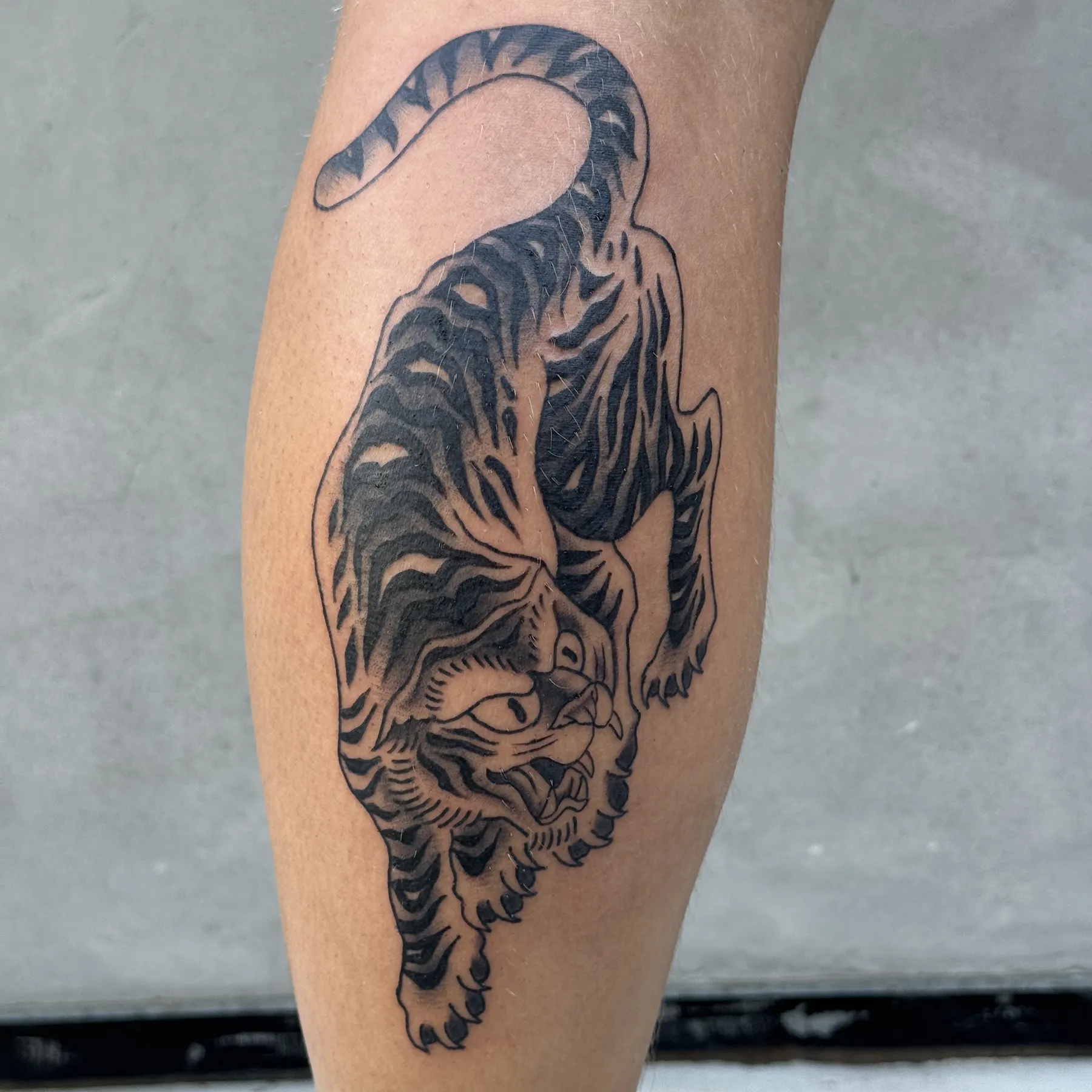 Japanese tiger tattoo